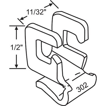 Strybuc Clip On Metal Sash Clip 76-516